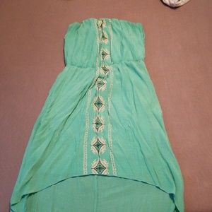 Strapless highlow dress